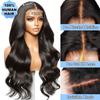 100% Human Hair, 6x4 Wear and Go Wig, [2-year life], 210% Density Body Wave Glueless Closure Wigs Human Hair Pre Plucked Pre Cut Middle Part, 26 Inch view 2