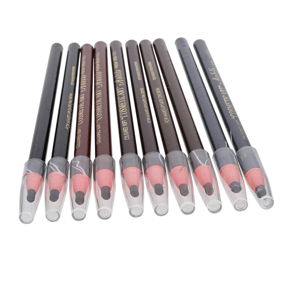 10pcs Eyebrow Pencil Makeup Pens Microblading Eyebrow Pencils for Women Peel-off Eyebrow Pens Facial Makeup Tools Natural Brow Shaping Portable Drawing Tools