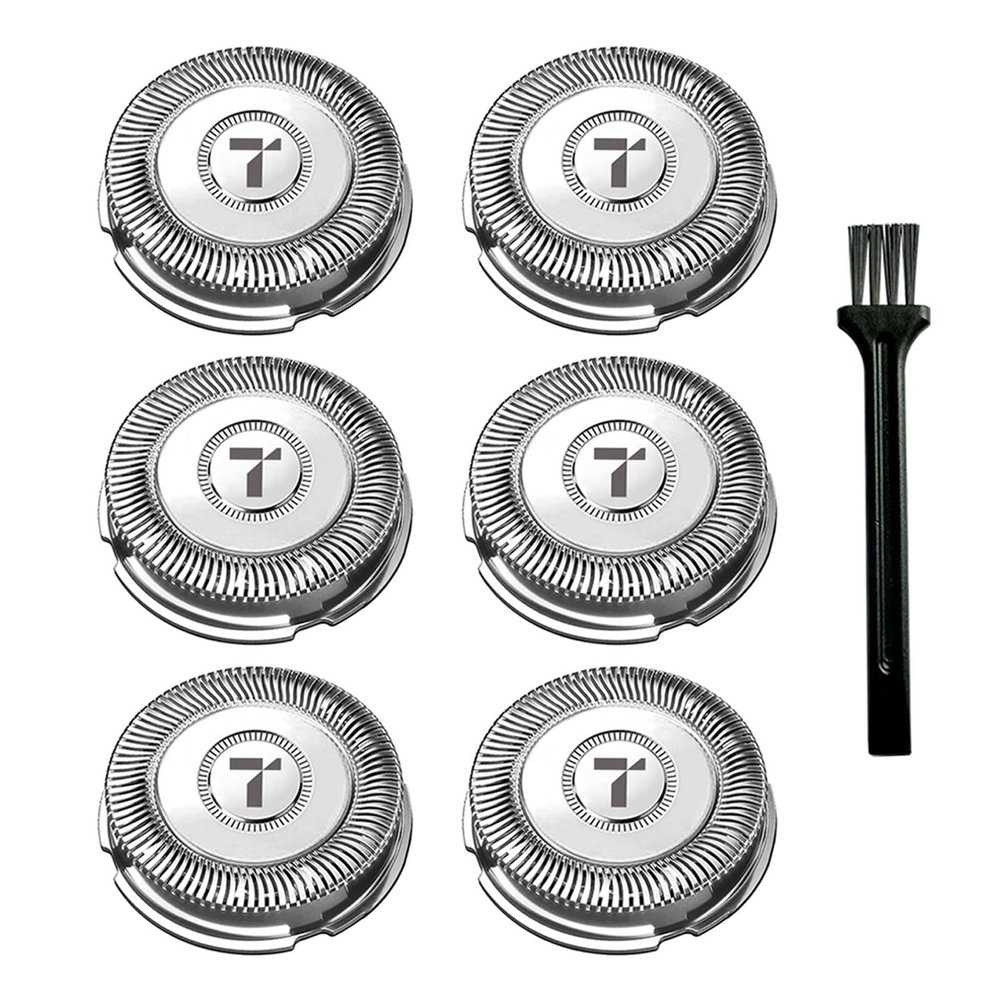 SH70 Replacement Heads Compatible with Philips Norelco Series 7000 (S7788) and Series 5400 (S5880), Replacement Blades for Philips Norelco 7000, 6-pc Pack