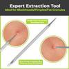 2 Pcs Pimple Extractor Tool Surgical Stainless Steel 410 | Comedone Extractor, Pimple Popper, Blackhead Remover for Face, Zit Popper, Pimple Needle for Acne Removal view 3