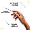 2 Pcs Pimple Extractor Tool Surgical Stainless Steel 410 | Comedone Extractor, Pimple Popper, Blackhead Remover for Face, Zit Popper, Pimple Needle for Acne Removal view 4