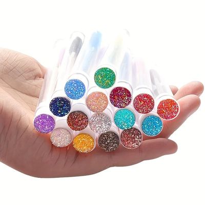 10pcs Mascara Wand Set with Eyelash Brush and Empty Tube - Suitable for All Skin Types - Eyelash Extensions Makeup Tool (Mixed Colors)