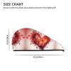 GDSHJKLW Abstract Heart Drying Hair Caps Super Absorbent Soft Hair Drying Towel Quick Dry Coral Velvet Hair Drying Cap Hair Turban for Women Wet Hair Long Thick Hair view 4