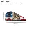 GDSHJKLW American Cat USA Flag Drying Hair Caps Super Absorbent Soft Hair Drying Towel Quick Dry Coral Velvet Hair Drying Cap Hair Turban for Women Wet Hair Long Thick Hair view 4