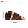 GDSHJKLW Abstract Cow Skin Drying Hair Caps Super Absorbent Soft Hair Drying Towel Quick Dry Coral Velvet Hair Drying Cap Hair Turban for Women Wet Hair Long Thick Hair view 4
