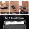 Suttik Manscape Body & Pubic Hair Trimmer for Men, Groin & Ball Trimmer Men, Electric Razor Bikini Trimmer, Body Groomer Ball Shaver for Smooth Wet/Dry Shaving, Led Light view 3