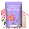 Mallowwax Hard Wax Beads for Hair Removal, 2LB  Premium Hair Removal Wax Refill for Sensitive Skin with Rose Formula, Ideal for Facial and Brazilian Areas view 1