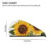 GDSHJKLW Alluring Sunflowers Summer Drying Hair Caps Super Absorbent Soft Hair Drying Towel Quick Dry Coral Velvet Hair Drying Cap Hair Turban for Women Wet Hair Long Thick Hair view 4