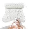Bathtub Pillow Headrest Spa Bath Cushion Washable Luxury Bathtub Pillow Anti-Slip Soft Large Comfort 3D Mesh Hot Tub Neck and Back Support with 6 Powerful Suction Cups/133 view 1