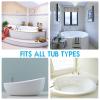 Bathtub Pillow Headrest Spa Bath Cushion Washable Luxury Bathtub Pillow Anti-Slip Soft Large Comfort 3D Mesh Hot Tub Neck and Back Support with 6 Powerful Suction Cups/133 view 2
