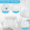 Bathtub Pillow Headrest Spa Bath Cushion Washable Luxury Bathtub Pillow Anti-Slip Soft Large Comfort 3D Mesh Hot Tub Neck and Back Support with 6 Powerful Suction Cups/133 view 3