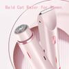 2025 New Razor Bikini Trimmer for Women, 2 in 1 Electric Lady Shaver, Dual-Head Electric Shaver, for Women Painless (Red) view 2