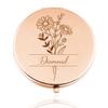 Rainsar Personalized Compact Mirror for Women,Customize Compact Mirror,Engraved Compact Mirror for Girlfriend Wife Sisters Birthday Anniversary Wedding Gift view 1