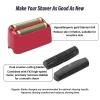 Compatible with BaByliss Pro FX3 Foil Shaver Replacement Head, Pro Shaver Rplacement Foil Red Compatible with BaBylisspro FX3 Professional High Speed Foil Shaver Top, FXX3RF Blade Parts with 2 Cutters view 3