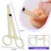 75PCS Piercing Clamps Kit - 50PCS Mixed Catheter Piercing Needles IV and 20PCS Piercing Forceps Disposable Piercing Clamps Septum Forceps and 5 Pairs of Gloves view 4