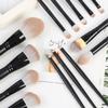 15 Pcs Makeup Brushes Set, Makeup Sponge Eggs With Case, Long Handle Loose Powder Contour Makeup Brush Fluff Large Face Brush for Liquid, Cream,Buffing (15 brushes + bag) view 2