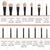 15 Pcs Makeup Brushes Set, Makeup Sponge Eggs With Case, Long Handle Loose Powder Contour Makeup Brush Fluff Large Face Brush for Liquid, Cream,Buffing (15 brushes + bag) view 4