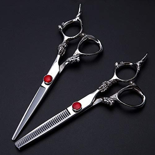 iumLeap Hair Cutting Scissors, 6inch Professional 440C Dragon Handle Hair Scissors Cutting Scissor Barber thinning Shears scisors Hairdressing Scissors Set