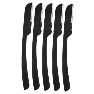 FRCOLOR Folding Eyebrow Razor Men Women Shaving Kit Reusable Dermaplaning Tool Smooth Shave Barber Supplies