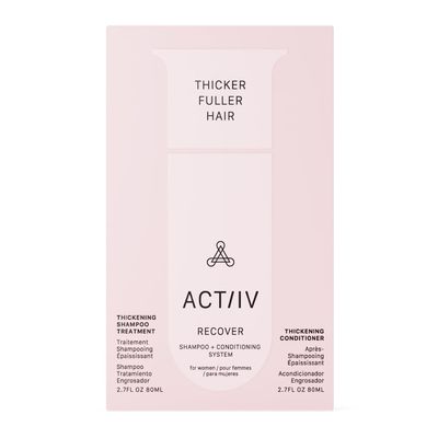 ACTIIV Recover Travel Duo For Women | Supports the Appearance of Fuller, Healthier-Looking Hair, Plant-Based, Color-Safe, Vegan, All Hair Types