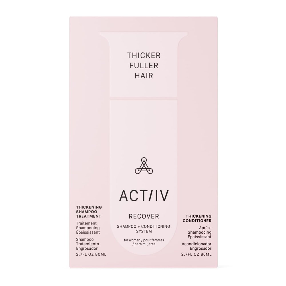ACTIIV Recover Travel Duo For Women | Supports the Appearance of Fuller, Healthier-Looking Hair, Plant-Based, Color-Safe, Vegan, All Hair Types