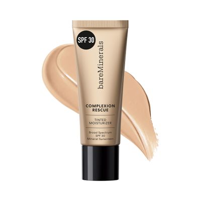 bareMinerals Complexion Rescue Tinted Moisturizer for Face with SPF 30, Full Size, Wheat 4.5, Vegan, Cruelty-Free & Dermatologist-Tested