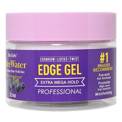 Dr.Girls Biotin & Castor Oil Edge Gel (3.5oz, Blueberry Scent)