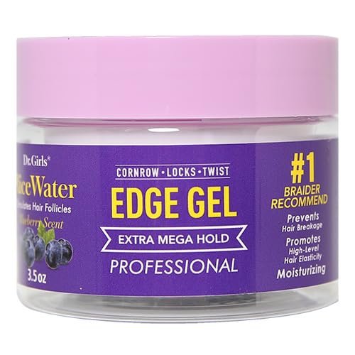 Dr.Girls Biotin & Castor Oil Edge Gel (3.5oz, Blueberry Scent)