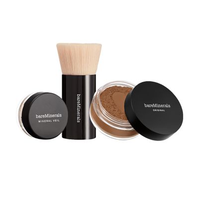 bareMinerals Original Get Started Kit 3-Piece Mineral Makeup Set, Golden Deep, Vegan, Cruelty-Free & Dermatologist-Tested