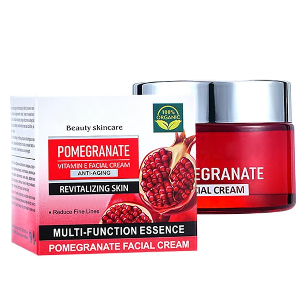 AICHUN BEAUTY Pomegranate Vitamin E Facial Cream Anti-Aging Revitalizing Skin Nourishing Face Skin Reduce Fine Lines 50g / 1.69fl.oz