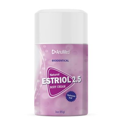 ANUMED - Natural Bioidentical Estriol 2.5 Beauty Cream for Women 3oz (Package May Vary)