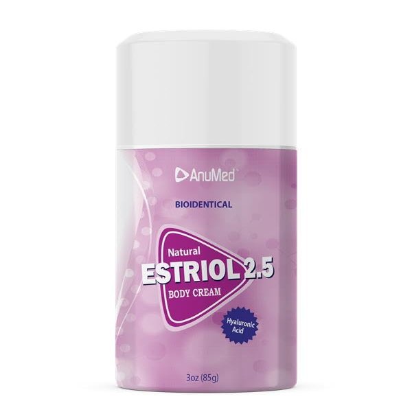 ANUMED - Natural Bioidentical Estriol 2.5 Beauty Cream for Women 3oz (Package May Vary)