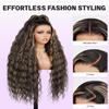 Megalook hair Glueless Wigs Human Hair Pre Plucked 6X5 HD Ombre Lace Front Wigs Human Hair Loose Deep Wave Wig Human Hair Closure Wig Loose Curly 1B/27 Highlight Wig 26 Inch view 4