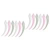Didiseaon 12pcs Eyebrow Stainless Steel Face Shaver for Women Men Portable Eyebrow Trimmers in White Green for Grooming and Daily Use view 1