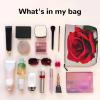 DRTGEDS A Red Rose 1 Versatile Travel Toiletry Bag Makeup Bag, Perfect For Daily Use And Business Trips view 3