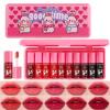 10 Colors Lip Tint Stain Set,Korean Lip Gloss,Watery Lip Stain Mini Liquid Lipstick Waterproof,Moisturizing Lip Stain Set Multi-Use Lip and Cheek Tint,Non-Stick Cup,Lightweight,Vivid Color Lip Makeup view 1