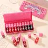 10 Colors Lip Tint Stain Set,Korean Lip Gloss,Watery Lip Stain Mini Liquid Lipstick Waterproof,Moisturizing Lip Stain Set Multi-Use Lip and Cheek Tint,Non-Stick Cup,Lightweight,Vivid Color Lip Makeup view 2
