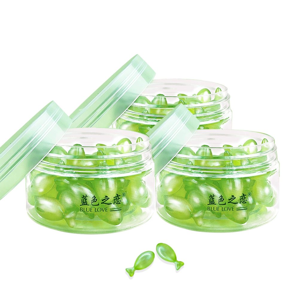 BLUE LOVE 3Pcs Disposable Granules Plant Cleansing Oil for Face, Makeup Remover and Skin Care Makeup Removal