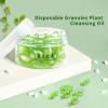 BLUE LOVE 3Pcs Disposable Granules Plant Cleansing Oil for Face, Makeup Remover and Skin Care Makeup Removal view 4