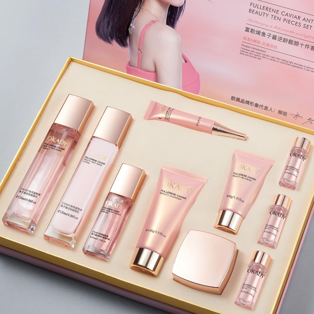 Anti Aging Skin Care Set For Women Moisturizing Rejuvationg Skin Care For Women Daily Skin Care Routine 10 Pieces