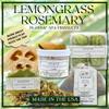 Rock the Top | 6 Lemongrass Rosemary Self Care Gifts for Women, Aromatherapy Epsom Salt Bath Soak, Lavender Soap, Bath Bombs, Bath Salts with Plant Based Loofa Dry Brushing Body Brush Gift view 2