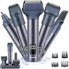 Beard Trimmer for Men, Electric Razors and Hair Clippers Set, Precision Dial Adjustable 20 Settings, All-in-One Shaving Kit for Mens Face Head Nose Body, IPX7 Waterproof Wet/Dry, USB-C Charge Dock view 1