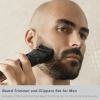 Beard Trimmer for Men, Electric Razors and Hair Clippers Set, Precision Dial Adjustable 20 Settings, All-in-One Shaving Kit for Mens Face Head Nose Body, IPX7 Waterproof Wet/Dry, USB-C Charge Dock view 3