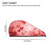 GDSHJKLW Love Heart Shape Drying Hair Caps Super Absorbent Soft Hair Drying Towel Quick Dry Coral Velvet Hair Drying Cap Hair Turban for Women Wet Hair Long Thick Hair view 4