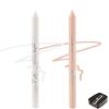 White Nude Waterline Eyeliner Gel Pencil, Long Stay Eyeliner Waterline Waterproof Smudge-Proof, Safe for Sensitive Eyes, Eye Liner Brightener Pen with Sharpener, Soft Cream Rich Color Eye Makeup Pen view 1