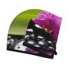 GDSHJKLW Purple Flower with Black Stone Drying Hair Caps Super Absorbent Soft Hair Drying Towel Quick Dry Coral Velvet Hair Drying Cap Hair Turban for Women Wet Hair Long Thick Hair view 3