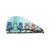 GDSHJKLW Owls On A Branch Drying Hair Caps Super Absorbent Soft Hair Drying Towel Quick Dry Coral Velvet Hair Drying Cap Hair Turban for Women Wet Hair Long Thick Hair view 1