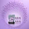 6 Pcs Purple Mini Makeup Sponge Small Beauty Sponge Blender Set for Foundation, Powder, Concealer Highlight,and Eye Shadow view 4