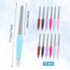 12 Pcs Nail File Kit Metal Nail File Finger Nail File Professional Nail File Nail Cuticle Trimmer Stainless Steel Finger Nail Files for Women view 2