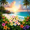 10 Pcs Multicolor Hawaii Plumeria Flower Clips Hawaiian Flower Hair Barrettes Beach Party Hair Clips Artificial Tropical Pins for Wedding Hair Accessories (7cm) view 2